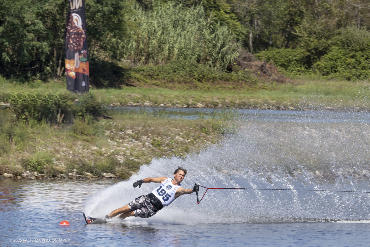 _G5A8839.jpg - 31/08/2025. Novara Italy. 2025 IWWF World Open Waterski Championships at Parco Nautico del Sesia.  Open Menâ€™s Slalom . The athlete   Gold medal Smith Nate U.S.A.