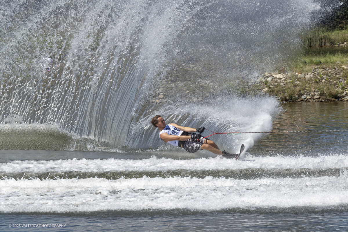 _G5A8911.jpg - 31/08/2025. Novara Italy. 2025 IWWF World Open Waterski Championships at Parco Nautico del Sesia.  Open Menâ€™s Slalom . The athlete   Gold medal Smith Nate U.S.A.