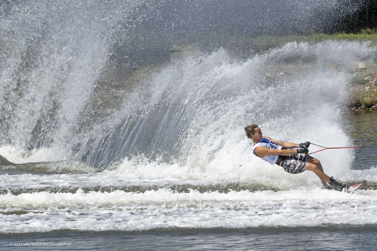 _G5A8915.jpg - 31/08/2025. Novara Italy. 2025 IWWF World Open Waterski Championships at Parco Nautico del Sesia.  Open Menâ€™s Slalom . The athlete   Gold medal Smith Nate U.S.A.