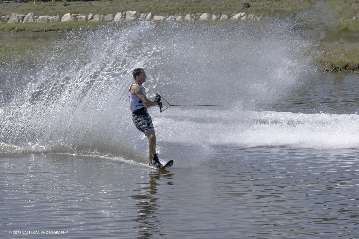 _G5A9030.jpg - 31/08/2025. Novara Italy. 2025 IWWF World Open Waterski Championships at Parco Nautico del Sesia.  Open Menâ€™s Slalom . The athlete   Gold medal Smith Nate U.S.A.