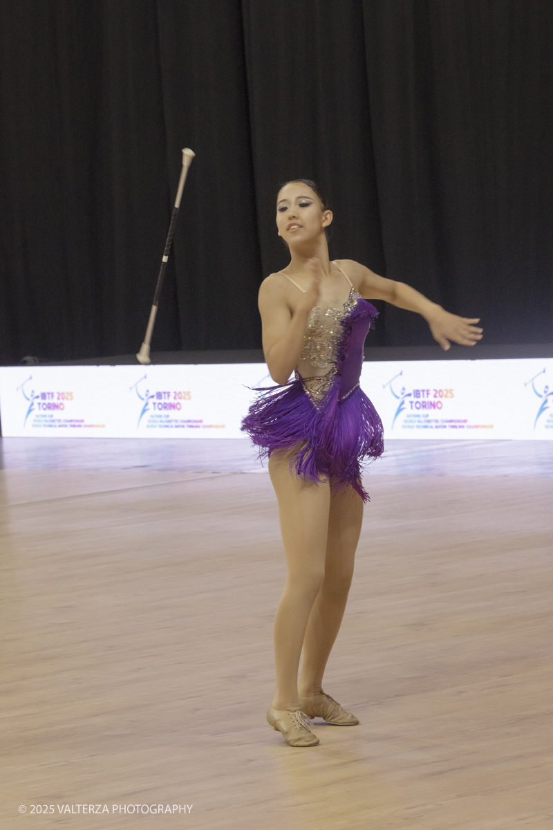_G5A6130.jpg - 09/08/2025. Torino. Campionato del mondo di Twirling!  â€œ2025 IBTF "Technical Baton Twirling Championship, August 8 - August 10  â€œLâ€™esibizione della campionessa  giapponese Riko YABUTA nella specialitÃ  â€œArtistic twirl Jr. women World