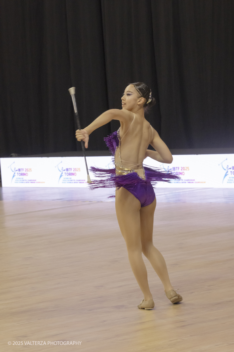 _G5A6134.jpg - 09/08/2025. Torino. Campionato del mondo di Twirling!  â€œ2025 IBTF "Technical Baton Twirling Championship, August 8 - August 10  â€œLâ€™esibizione della campionessa  giapponese Riko YABUTA nella specialitÃ  â€œArtistic twirl Jr. women World