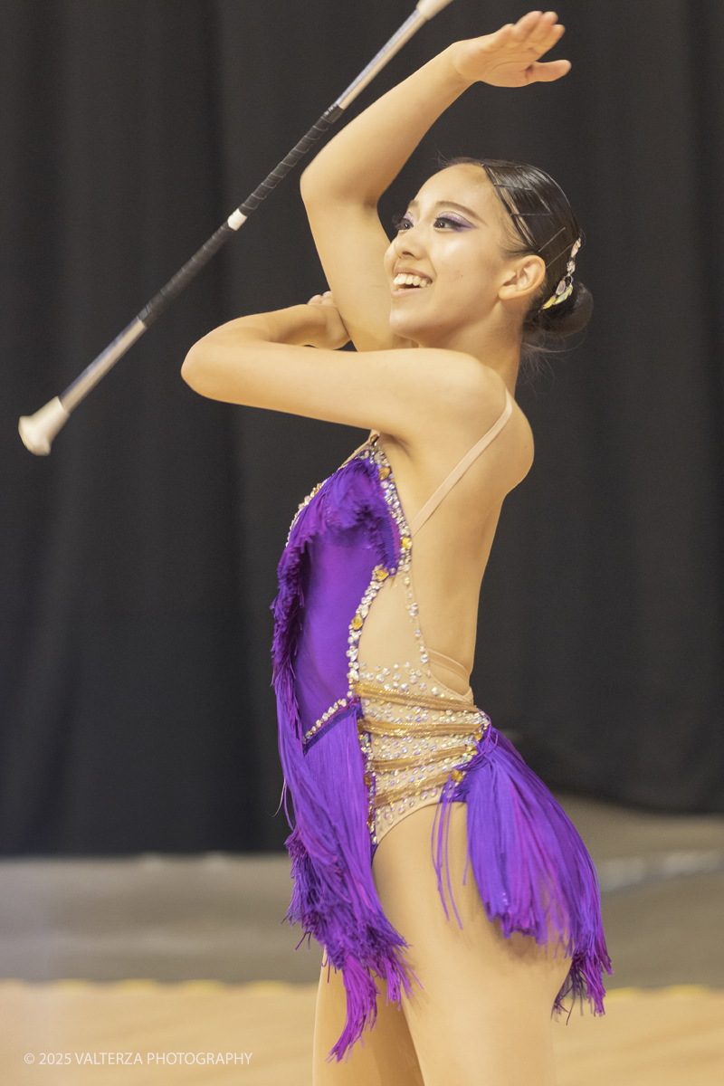 _G5A6550.jpg - 09/08/2025. Torino. Campionato del mondo di Twirling!  â€œ2025 IBTF "Technical Baton Twirling Championship, August 8 - August 10  â€œLâ€™esibizione della campionessa  giapponese Riko YABUTA nella specialitÃ  â€œArtistic twirl Jr. women World