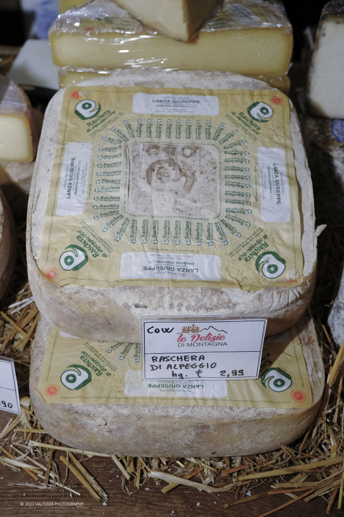 _DSF5456.jpg - 17/09/2023. Bra (CN). I formaggi piemontesi a Cheese 2023. Nella foto Raschera di Alpeggio produzione â€œLe delizie di Montagnaâ€� Comune di Monterosso Grana (Cuneo)