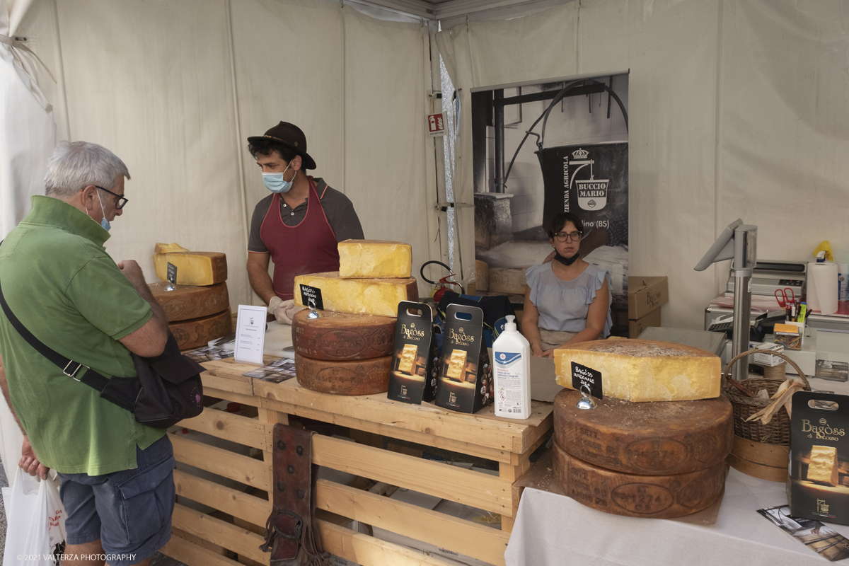 _DSF1599.jpg - 17/09/2021. Bra. Cheese Ã¨  la piÃ¹ importante fiera italiana dedicata al formaggio ai latticini ed al latte crudo. Nella foto stand di presidi slow food