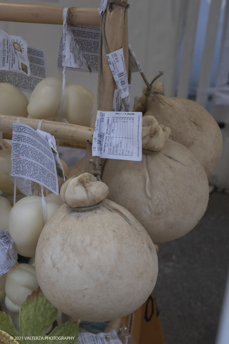 _DSF7565.jpg - 17/09/2021. Bra. Cheese Ã¨  la piÃ¹ importante fiera italiana dedicata al formaggio ai latticini ed al latte crudo. Nella foto stand di una delle due aree denominate Mercato del Formaggio