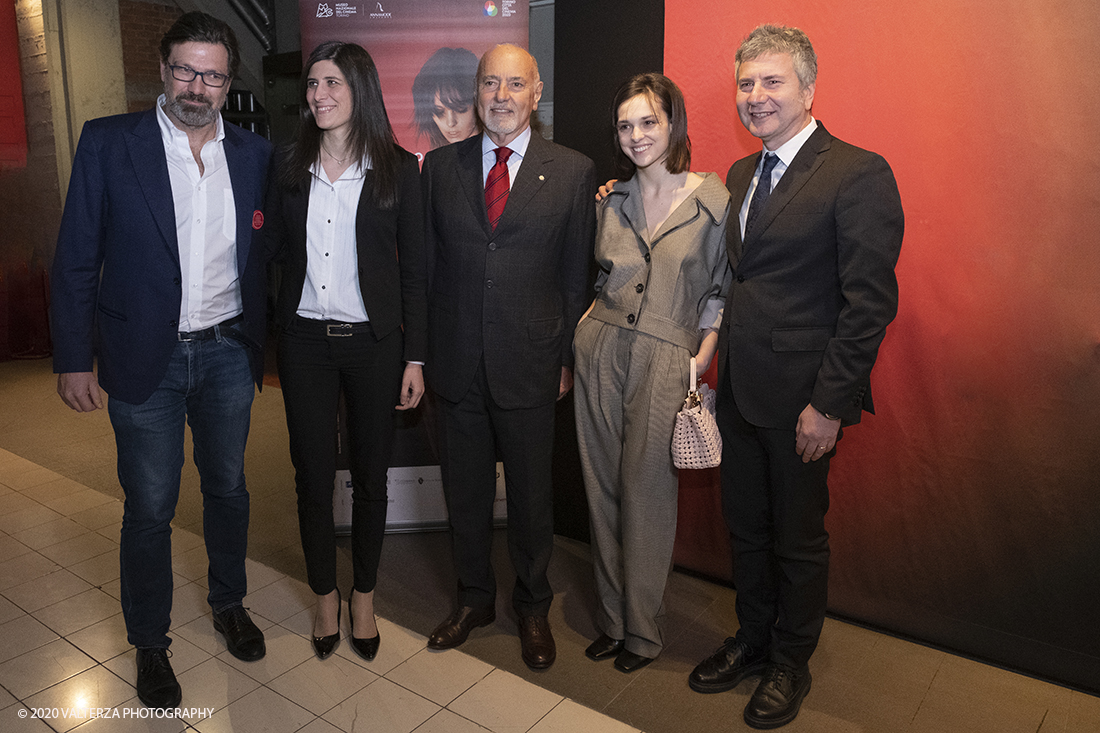 _DSF4852.jpg - 13/02/2020.Torino. In occasione del progetto "Torino cittÃ  del cinema 2020 . Un film lungo un anno"  Il Museo nazionale del Cinema presenta in anteprima asssoluta una mostra dove cinema, arte, moda si fondono per celebrare la straordinaria Sartoria Annamode. Nella foto il rappresentante di Annamode, la  Sindaca di Torino Chiara Appendino, Enzo Ghigo Presidente Museo Nazionale del Cinema, l'attrice Sara Serraiocco il volto della mostra, Domenico De Gaetano Direttore Museo Nazionale del Cinema