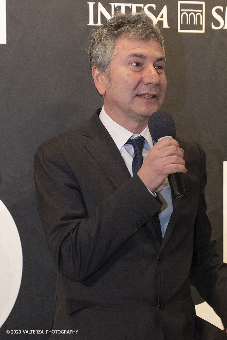 _DSF4942.jpg - 13/02/2020.Torino. In occasione del progetto "Torino cittÃ  del cinema 2020 . Un film lungo un anno"  Il Museo nazionale del Cinema presenta in anteprima asssoluta una mostra dove cinema, arte, moda si fondono per celebrare la straordinaria Sartoria Annamode. Nella foto l'intervento del Direttore del Museo nazionale del Cinema Domenico De Gaetano all'inaugurazione della Mostra