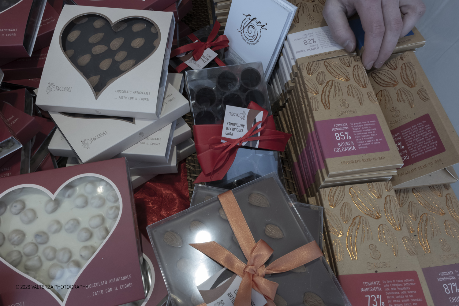 DSCF1840.jpg - 13/02/2026. Torino. CioccolaTÃ² 2026 si presenta come una conferma del format rinnovato lo scorso anno, ma fedele alla sua anima originaria: mettere al centro la qualitÃ  artigianale, la filiera, lâ€™innovazione e la cultura del cacao. Nella foto Staccoli dal 1952 Pasticceria e Cioccolateria