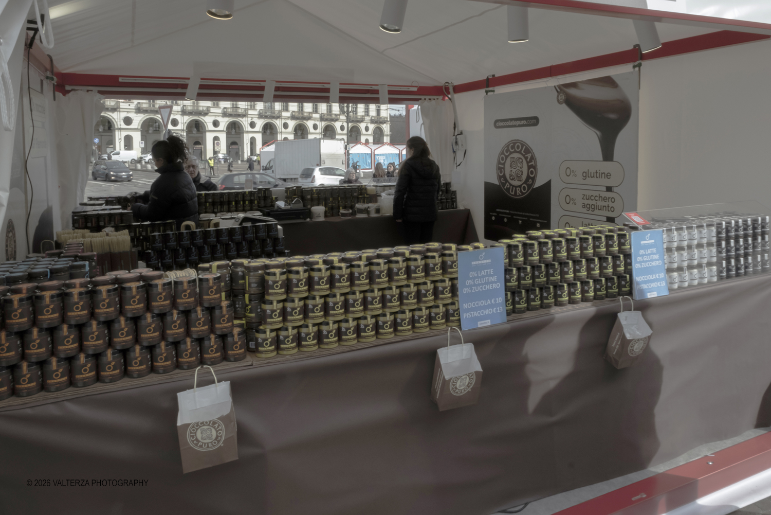 DSCF1860.jpg - 13/02/2026. Torino. CioccolaTÃ² 2026 si presenta come una conferma del format rinnovato lo scorso anno, ma fedele alla sua anima originaria: mettere al centro la qualitÃ  artigianale, la filiera, lâ€™innovazione e la cultura del cacao. Nella foto  Cioccolateria Marino Giuseppe