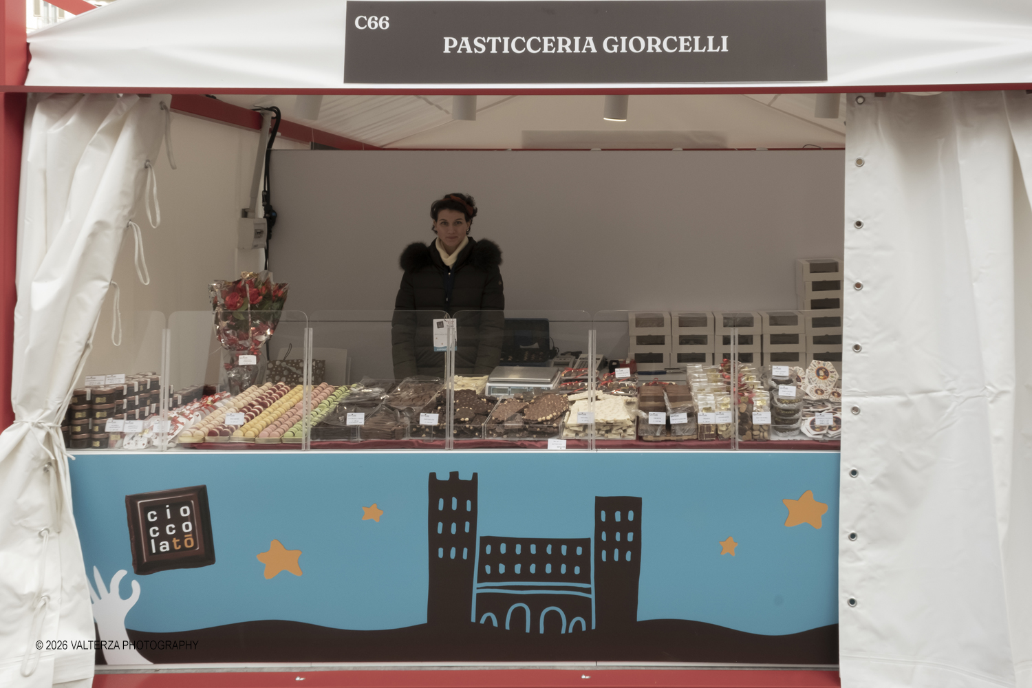 DSCF1875.jpg - 13/02/2026. Torino. CioccolaTÃ² 2026 si presenta come una conferma del format rinnovato lo scorso anno, ma fedele alla sua anima originaria: mettere al centro la qualitÃ  artigianale, la filiera, lâ€™innovazione e la cultura del cacao. Nella foto Pasticceria Giorcelli