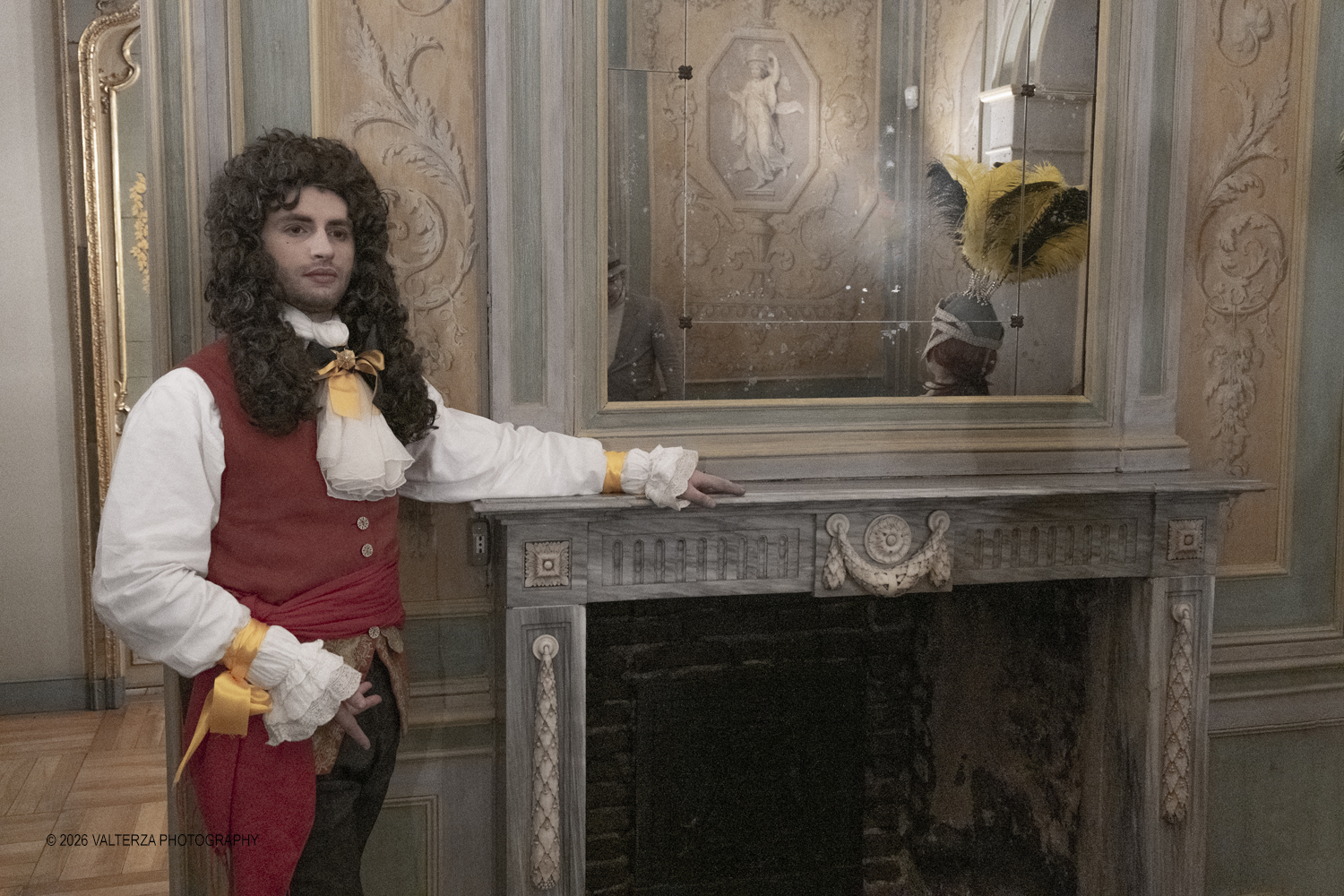 DSCF2082.jpg - 17/02/2026. Torino. A Palazzo Barolo nel Salone delle Feste, e' andato in scena Carnevale Barocco - Musica & Cioccolato, uno spettacolo che intreccia storia, musica e gusto a chiusura della manifestazione. Nella foto rievocatori   della manifestazione
