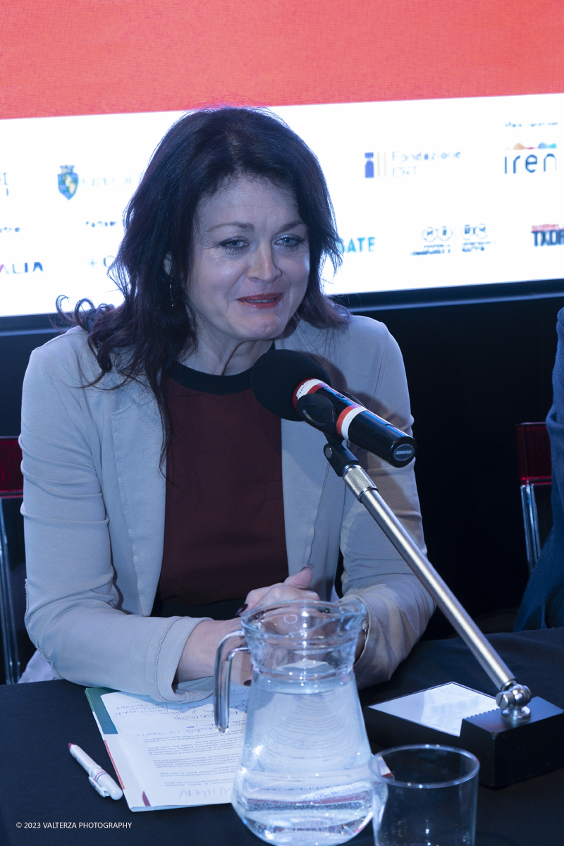 _DSF4411.jpg - 29/05/2023. Torino.,Museo del cinema. Il Festival CinemAmbiente nasce a Torino nel 1998 con l'obiettivo di presentare i migliori film ambientali a livello internazionale. Nella foto l'intervento di Paola Bragantini Presidente Amiat