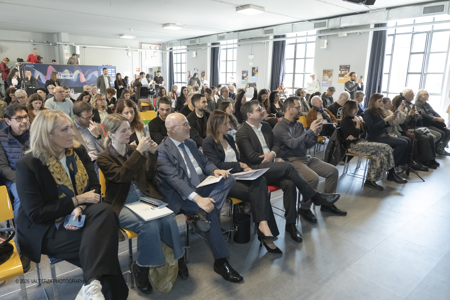 DSCF3691.jpg - 19/03/2026. Torino. Conferenza Stampa di presentazione. Il Torino Jazz Festival, con la direzione artistica di Stefano Zenni, torna da sabato 25aprile a sabato 2 maggio 2026..Al TJF XIV si esibiranno 297 musicisti nazionali e internazionali, dai talenti emergentai grandi protagonisti della scena mondiale. Nella foto un momento della presentazione