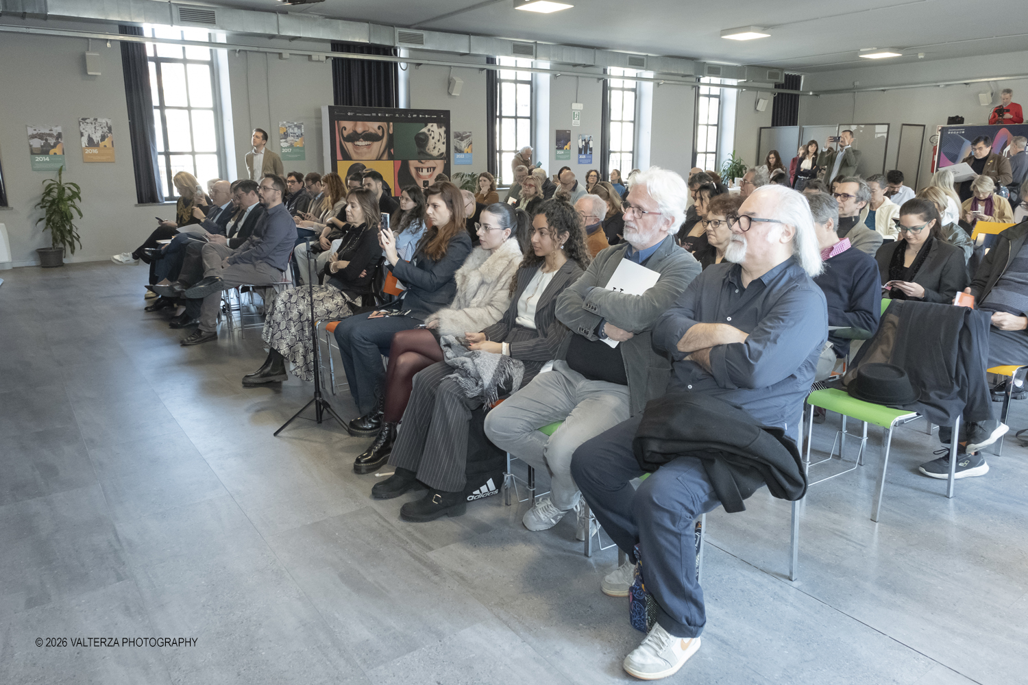 DSCF3696.jpg - 19/03/2026. Torino. Conferenza Stampa di presentazione. Il Torino Jazz Festival, con la direzione artistica di Stefano Zenni, torna da sabato 25aprile a sabato 2 maggio 2026..Al TJF XIV si esibiranno 297 musicisti nazionali e internazionali, dai talenti emergentai grandi protagonisti della scena mondiale. Nella foto un momento della presentazione