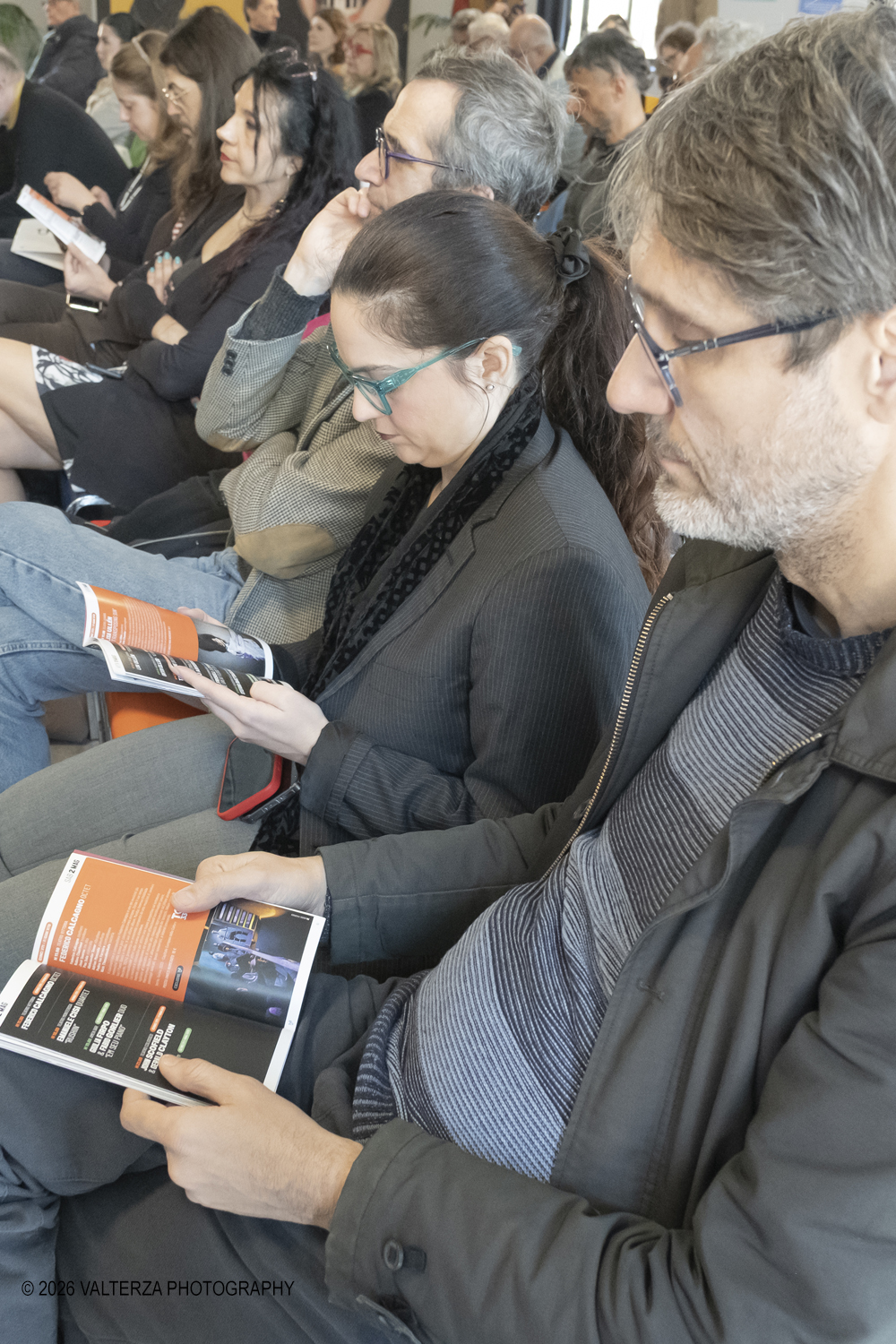 DSCF3700.jpg - 19/03/2026. Torino. Conferenza Stampa di presentazione. Il Torino Jazz Festival, con la direzione artistica di Stefano Zenni, torna da sabato 25aprile a sabato 2 maggio 2026..Al TJF XIV si esibiranno 297 musicisti nazionali e internazionali, dai talenti emergentai grandi protagonisti della scena mondiale. Nella foto un momento della presentazione