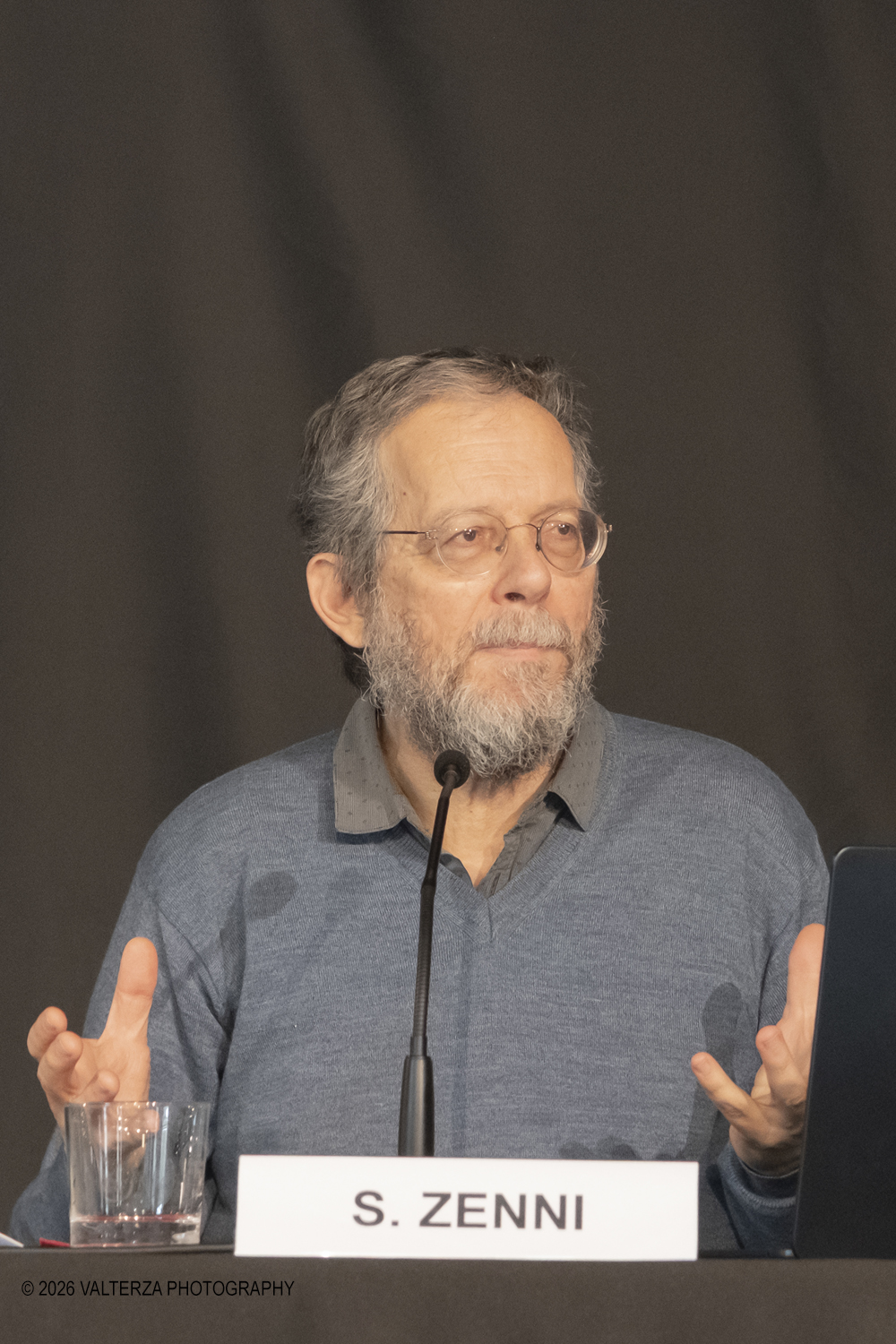 DSCF3713.jpg - 19/03/2026. Torino. Conferenza Stampa di presentazione. Il Torino Jazz Festival, con la direzione artistica di Stefano Zenni, torna da sabato 25aprile a sabato 2 maggio 2026..Al TJF XIV si esibiranno 297 musicisti nazionali e internazionali, dai talenti emergentai grandi protagonisti della scena mondiale. Nella foto  Stefano Zenni Direttore Artistico del Festival