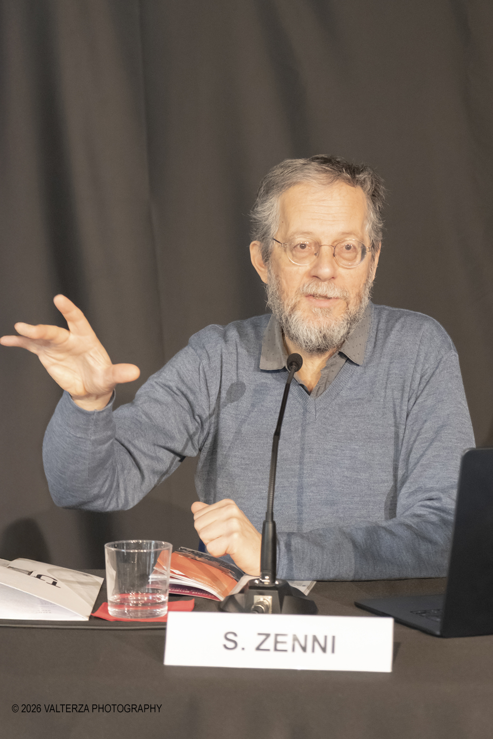 DSCF3733.jpg - 19/03/2026. Torino. Conferenza Stampa di presentazione. Il Torino Jazz Festival, con la direzione artistica di Stefano Zenni, torna da sabato 25aprile a sabato 2 maggio 2026..Al TJF XIV si esibiranno 297 musicisti nazionali e internazionali, dai talenti emergentai grandi protagonisti della scena mondiale. Nella foto  Stefano Zenni Direttore Artistico del Festival