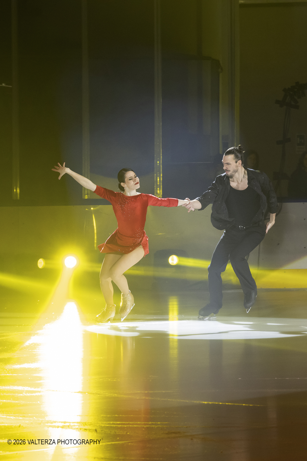 _G5A8047.jpg - 16/01/2026. Torino. " Dreams on Ice" La storia di Dreams on Ice (edizione 2026) Ã¨ concepita come un racconto emozionale  che celebra la fantasia dei bambini. Nella foto esibizione di Lukas Csolley e Jasmine Tessari