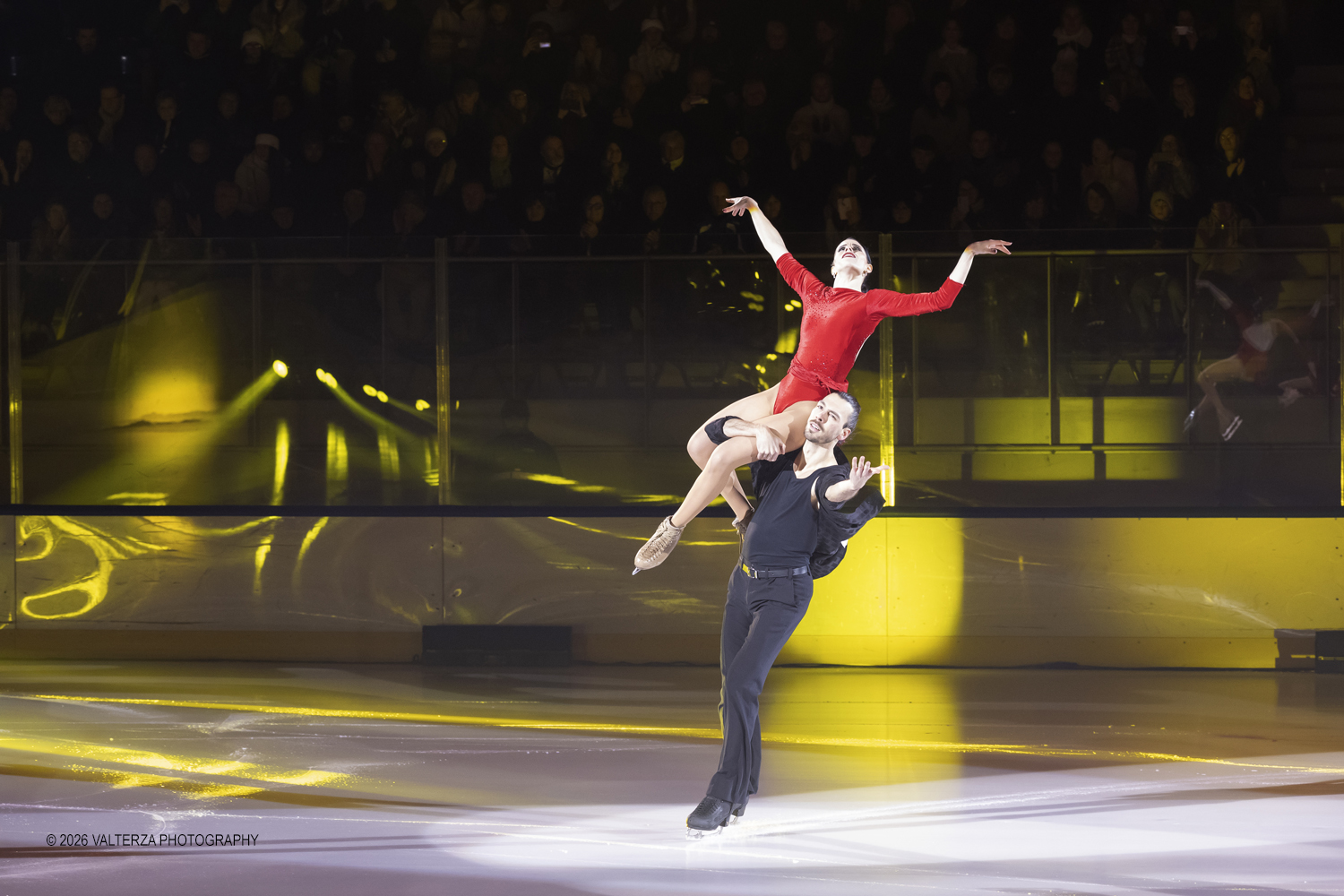 _G5A8180.jpg - 16/01/2026. Torino. " Dreams on Ice" La storia di Dreams on Ice (edizione 2026) Ã¨ concepita come un racconto emozionale  che celebra la fantasia dei bambini. Nella foto esibizione di Lukas Csolley e Jasmine Tessari