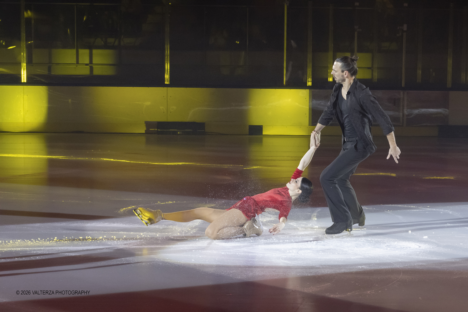 _G5A8504.jpg - 16/01/2026. Torino. " Dreams on Ice" La storia di Dreams on Ice (edizione 2026) Ã¨ concepita come un racconto emozionale  che celebra la fantasia dei bambini. Nella foto esibizione di Lukas Csolley e Jasmine Tessari