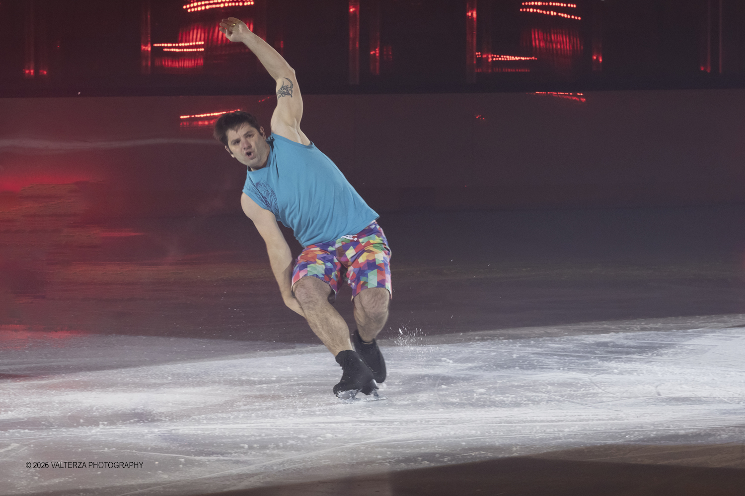 _G5A0470.jpg - 16/01/2026. Torino. " Dreams on Ice" La storia di Dreams on Ice (edizione 2026) Ã¨ concepita come un racconto emozionale che celebra la fantasia dei bambini. Nella foto esibizione di Yannick Ponsero ex pattinatore artistico francese di fama internazionale