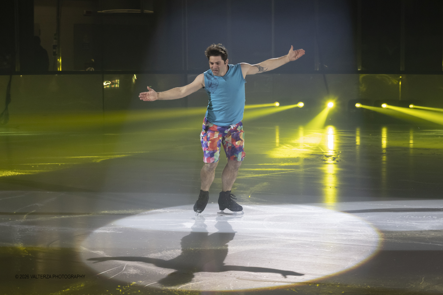 _G5A0699.jpg - 16/01/2026. Torino. " Dreams on Ice" La storia di Dreams on Ice (edizione 2026) Ã¨ concepita come un racconto emozionale che celebra la fantasia dei bambini. Nella foto esibizione di Yannick Ponsero ex pattinatore artistico francese di fama internazionale
