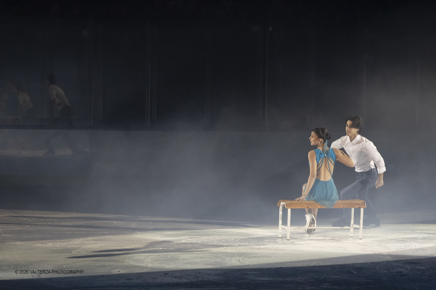 _Z3A2070.jpg - 16/01/2026. Torino. " Dreams on Ice" La storia di Dreams on Ice (edizione 2026) Ã¨ concepita come un racconto emozionale che celebra la fantasia dei bambini. Nella foto esibizione della coppia di pattinaggio artistico formata da Arianna Soldati (14 anni) e Nicholas Tagliabue (19 anni)
