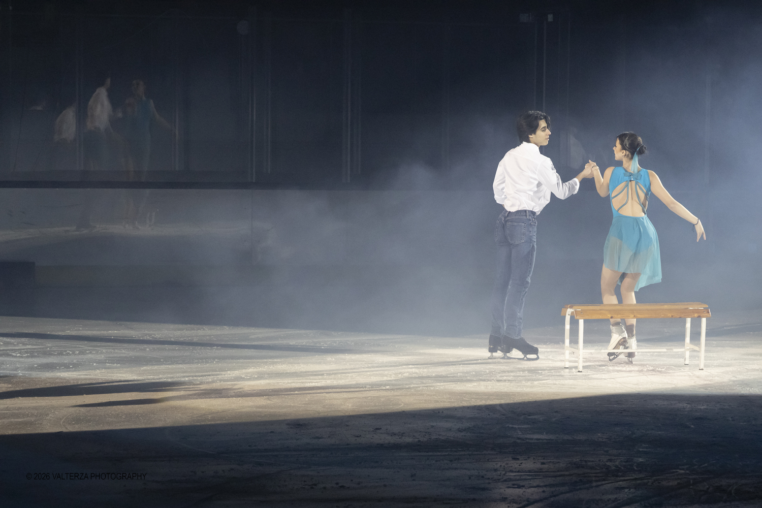 _Z3A2080.jpg - 16/01/2026. Torino. " Dreams on Ice" La storia di Dreams on Ice (edizione 2026) Ã¨ concepita come un racconto emozionale che celebra la fantasia dei bambini. Nella foto esibizione della coppia di pattinaggio artistico formata da Arianna Soldati (14 anni) e Nicholas Tagliabue (19 anni)