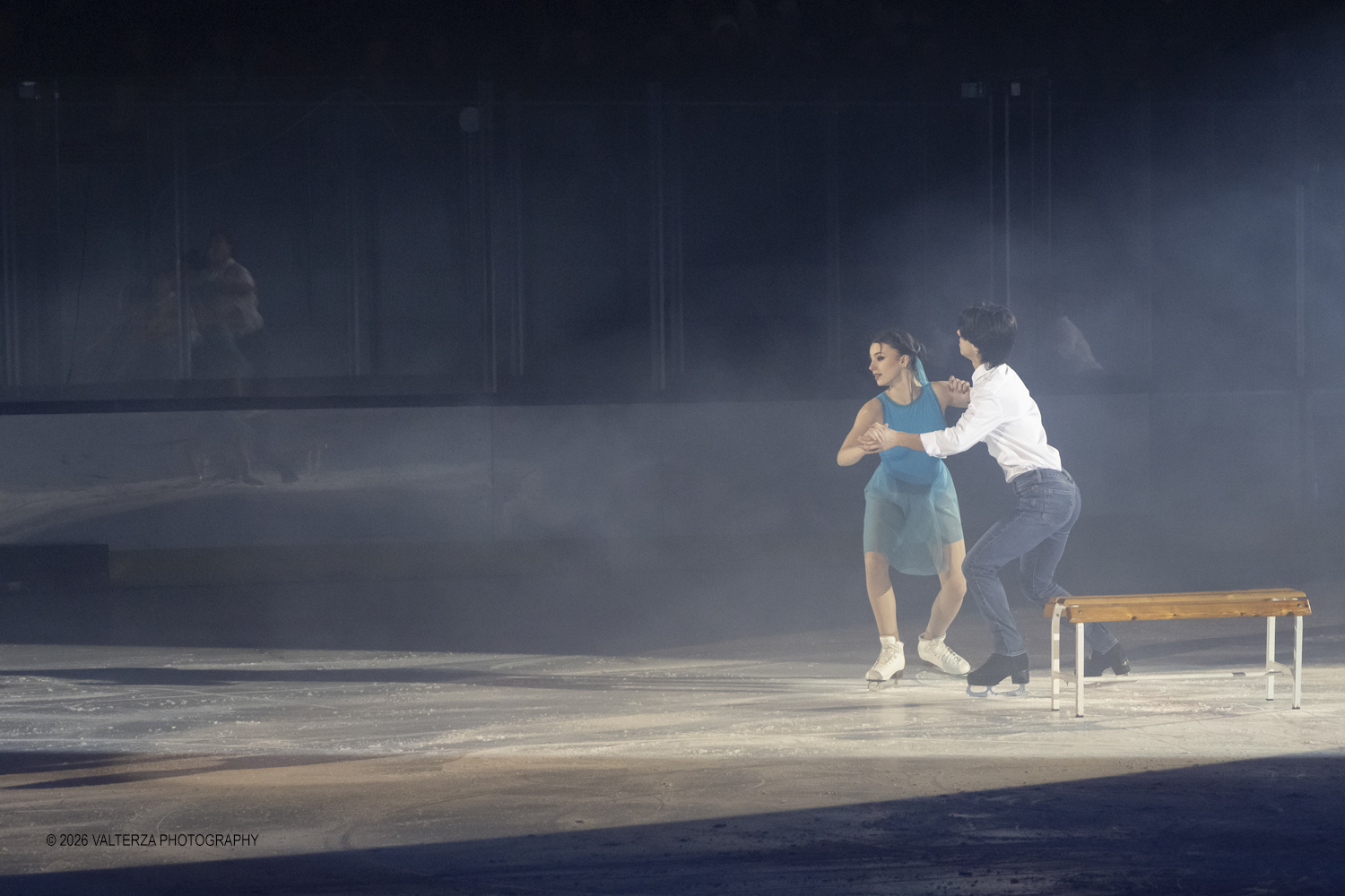 _Z3A2113.jpg - 16/01/2026. Torino. " Dreams on Ice" La storia di Dreams on Ice (edizione 2026) Ã¨ concepita come un racconto emozionale che celebra la fantasia dei bambini. Nella foto esibizione della coppia di pattinaggio artistico formata da Arianna Soldati (14 anni) e Nicholas Tagliabue (19 anni)