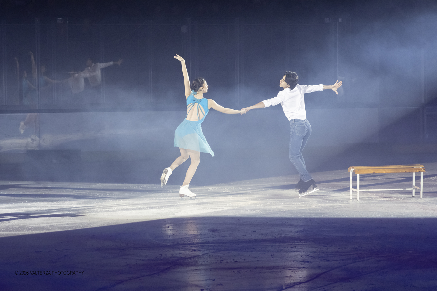 _Z3A2133.jpg - 16/01/2026. Torino. " Dreams on Ice" La storia di Dreams on Ice (edizione 2026) Ã¨ concepita come un racconto emozionale che celebra la fantasia dei bambini. Nella foto esibizione della coppia di pattinaggio artistico formata da Arianna Soldati (14 anni) e Nicholas Tagliabue (19 anni)