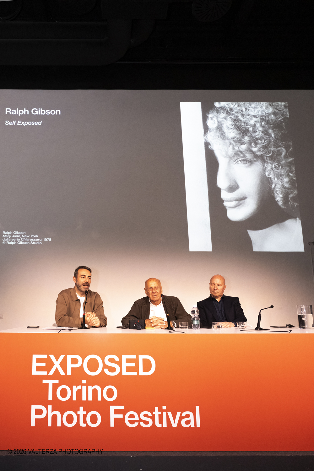 _DSF2862.jpg - 11/04/2026. Torino. A CAMERA Ralph Gibson dialoga con Giangavino Pazzola e Walter Guadagnini a partire dalla mostra Self Exposed, ospitata allâ€™Archivio di Stato di Torino. Nella foto un momento dell'incontro