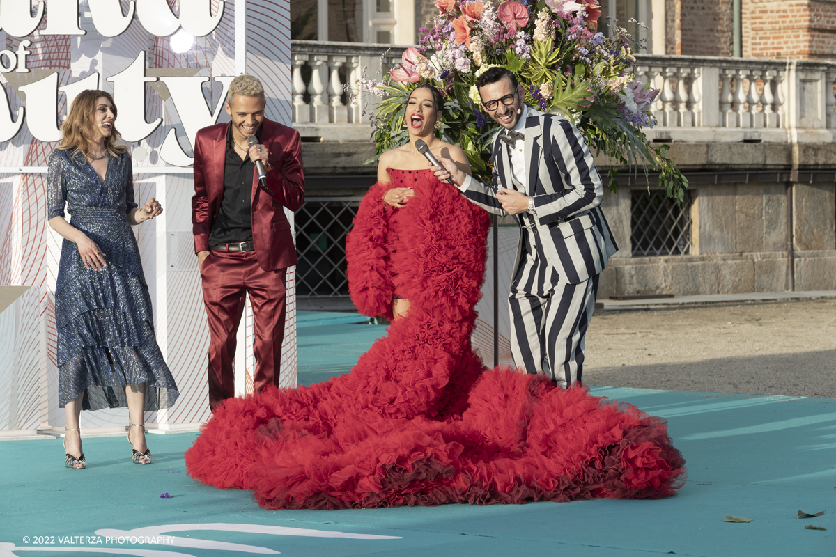 _G3I6397.jpg - 08/05/2022. Torino. Cerimonia di Apertura e Turquoise Carpet da Venaria Reale. Nella foto Spagna. Chanel e Germania. Malik Harris.