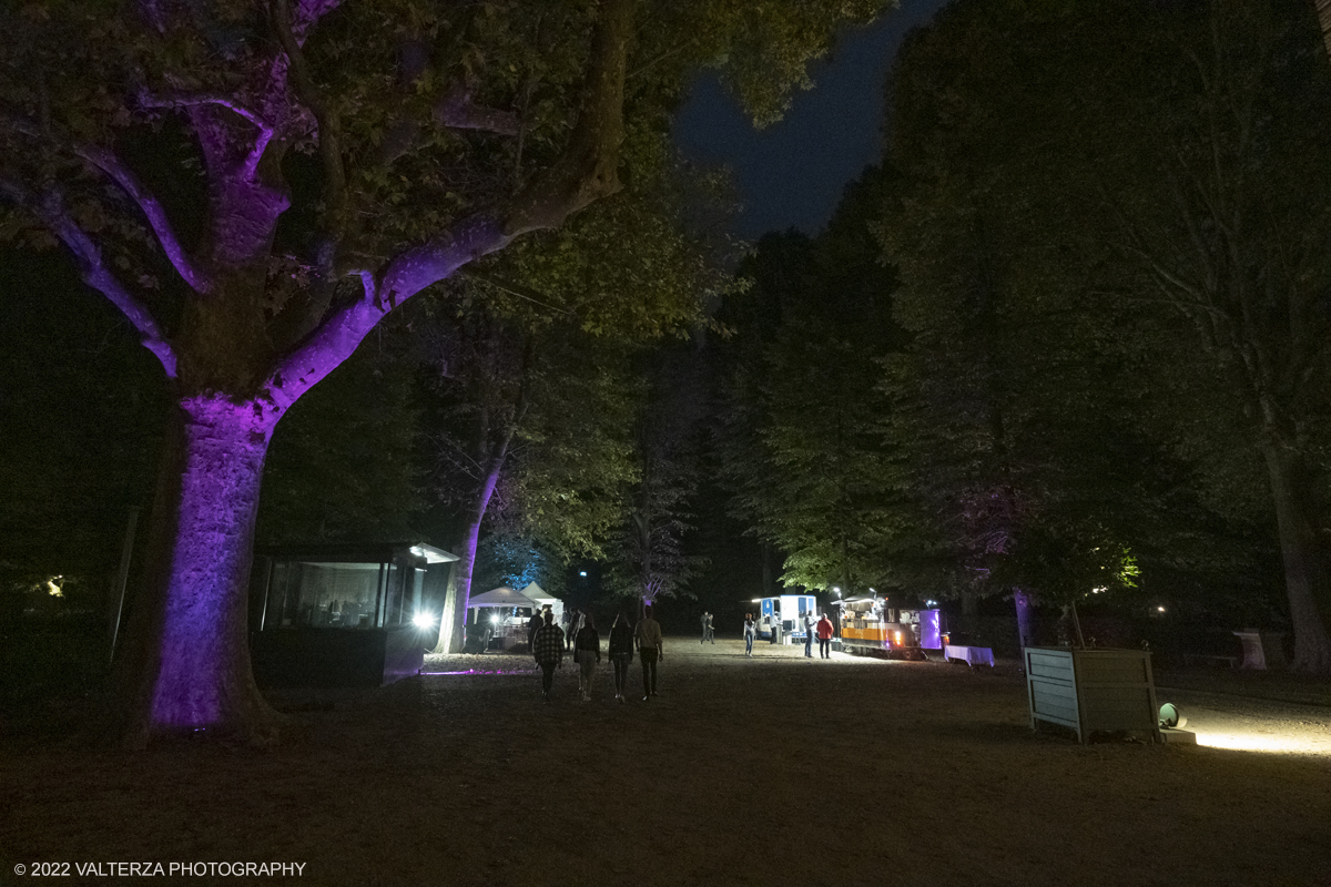 _DSF3810.jpg - 20/10/2022. Torino. Una notte ai Musei Reali  di Club Silencio per lo Sviluppo sostenibile 2022. Nella foto l'allestimento dei giardini reali .