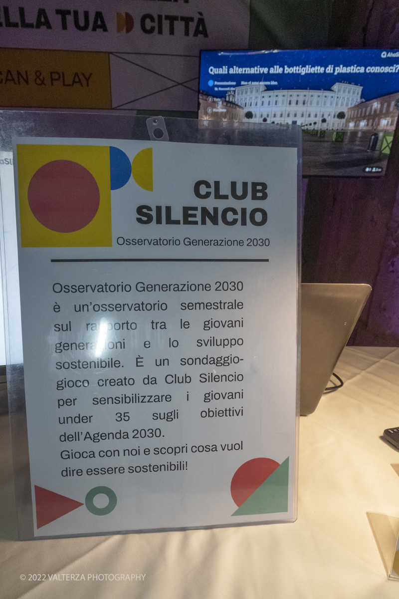 _DSF3845.jpg - 20/10/2022. Torino. Una notte ai Musei Reali  di Club Silencio per lo Sviluppo sostenibile 2022. Nella foto giochi interattivi ed educativi di Club Silencio. .