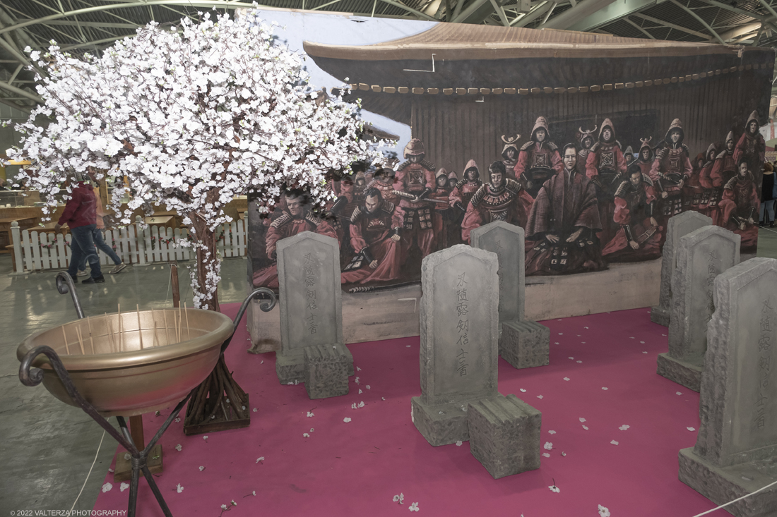 _DSF8010.jpg - 19 e 26 Marzo 2022. Torino. Festival dell'Oriente, le mostre dedicate al Giappone. Nella foto l'area dedicata alla storia dei 47 Ronin (Samurai senza padrone)