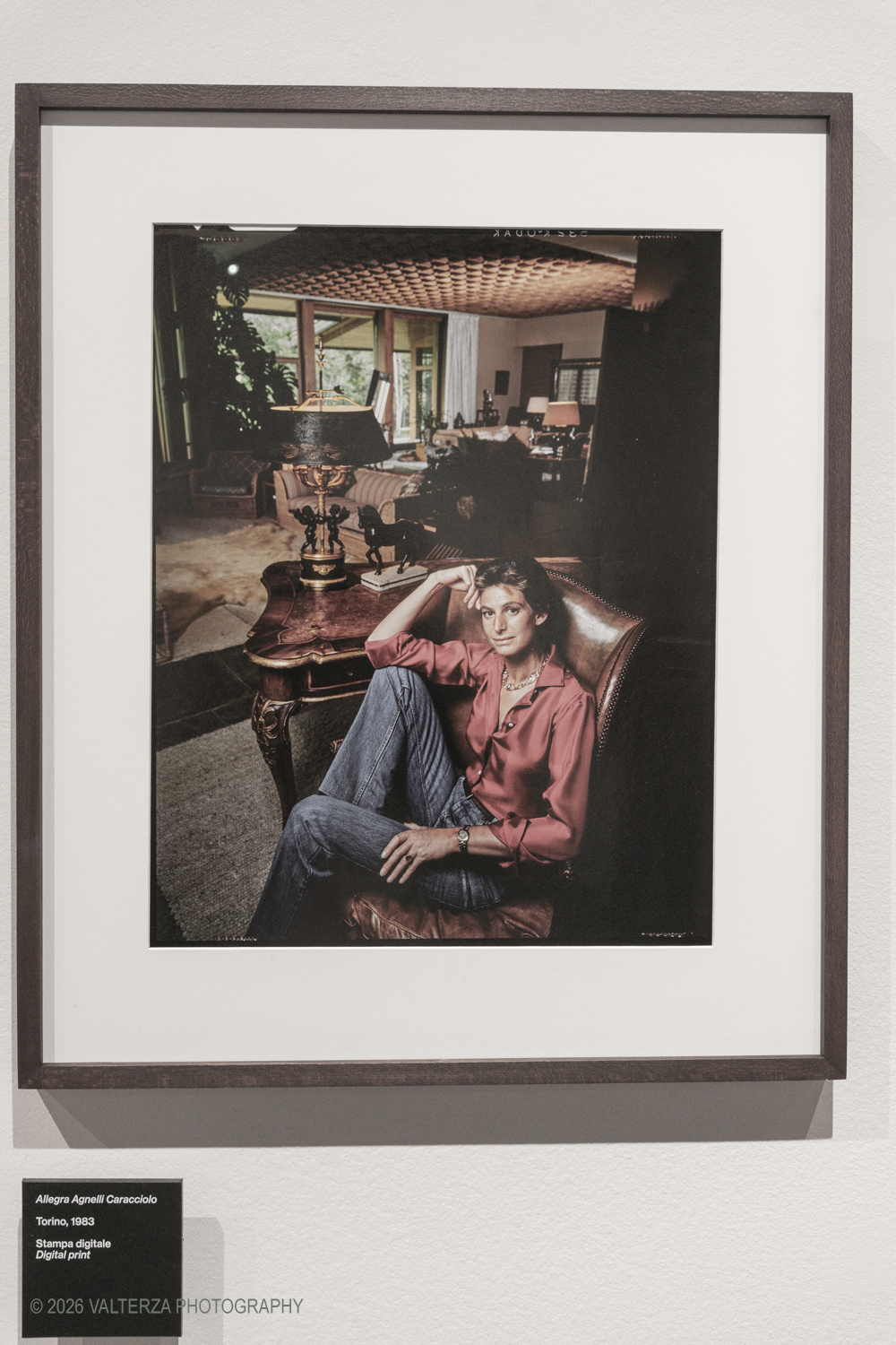 _DSF3036.jpg - 08/05/2026. Torino. Mostra ed incontro con il fotografo Toni Thorimbert, una  ottima opportunitÃ  per entrare nel mondo dellâ€™artista italosvizzero e scoprire come la sua fotografia si sia evoluta tra sperimentazione, introspezione e una sorprendente originalitÃ . Nella foto Allegra Agnelli Caracciolo, 1983