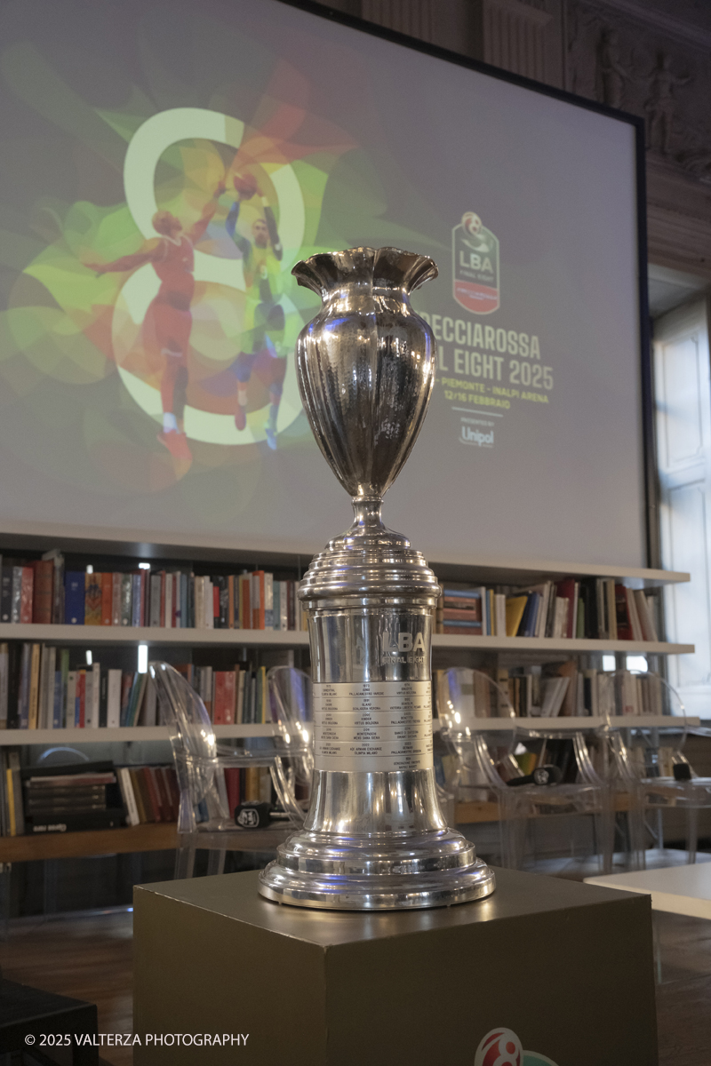 _DSF5399.jpg - Turin, Italy, February 05, 2025:  the press conference to present the FRECCIAROSSA FINAL EIGHT 2025 basketball cup. The Cup