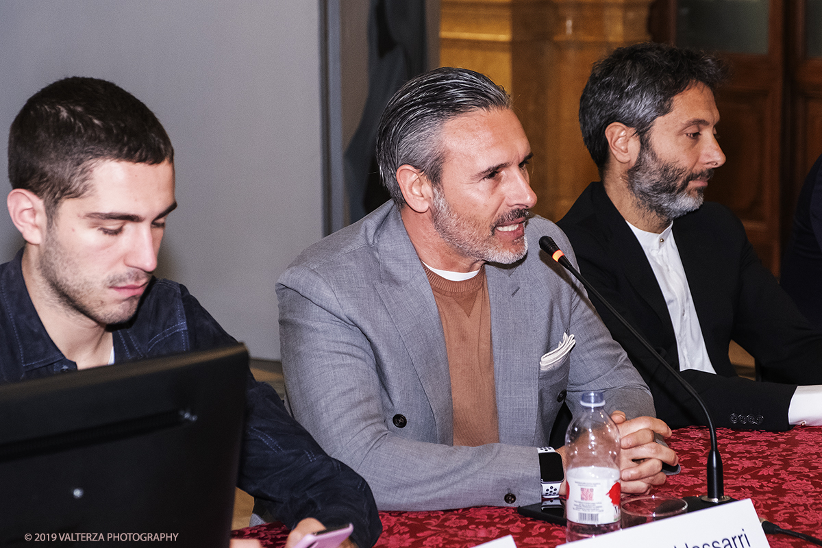 DSCF5917.jpg - 14/05/2019. Torino. HOAS â€“ History Of A Style SARÃ  una kermesse di eventi Fashion dove lâ€™abito, lâ€™arte e la manifattura verranno celebrati in modo inedito e contemporaneo. Nella foto l'intervento di Marco Baldassari