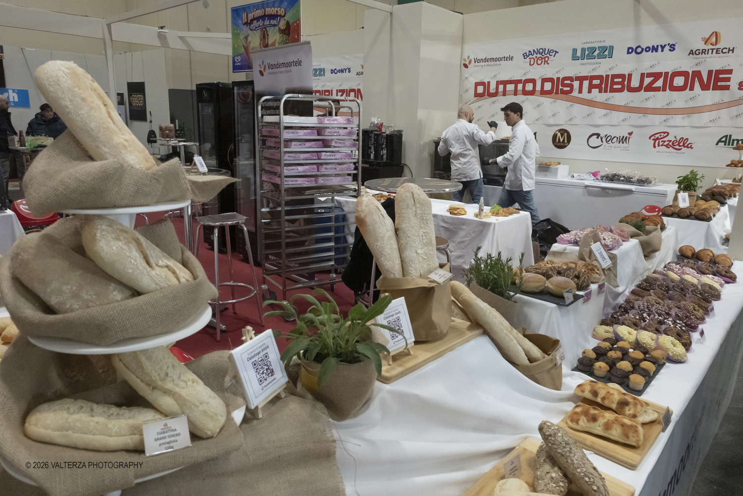 DSCF3260.jpg - 15/03/2026. Torino. Nel Padiglione 3 del Lingotto Fiere di Torino si svolge la terza edizione di Horeca Expoforum. Con oltre 300 brand italiani e internazionali presenti e circa 100 eventi in tre giorni, Horeca Expoforum si conferma piattaforma di riferimento per ristorazione, hotellerie e food service, punto di incontro fra innovazione, formazione e networking. Al centro dellâ€™inaugurazione il tema dello spreco alimentare. Nella foto stand Agritech  prodotti da forno surgelati