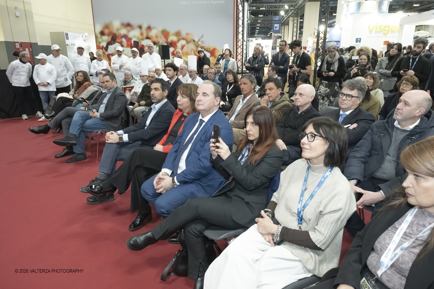 DSCF3380.jpg - 15/03/2026. Torino. Nel Padiglione 3 del Lingotto Fiere di Torino si svolge la terza edizione di Horeca Expoforum. Con oltre 300 brand italiani e internazionali presenti e circa 100 eventi in tre giorni, Horeca Expoforum si conferma piattaforma di riferimento per ristorazione, hotellerie e food service, punto di incontro fra innovazione, formazione e networking. Al centro dellâ€™inaugurazione il tema dello spreco alimentare. Nella foto  un momento della presentazione inaugurale