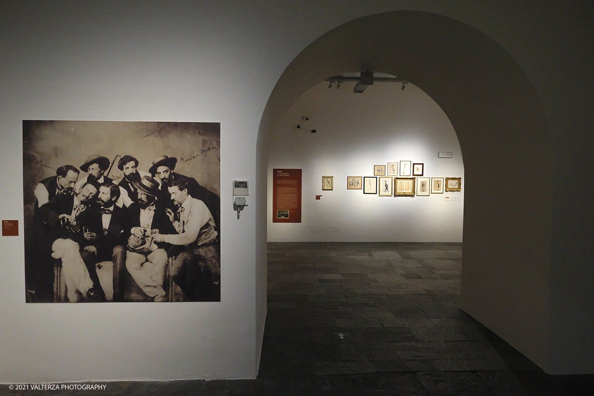 _DSF8900.jpg - 23/02/2021. Bard (Aosta). Il Forte di Bard apre la sua stagione artistica con una grande mostra sui Macchiaioli comprendente 80 opere. Nella foto un allestimento della mostra