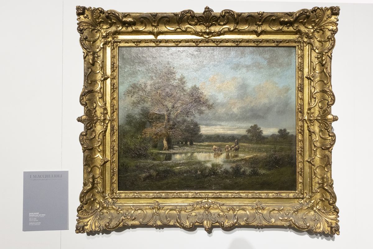 _DSF4236.jpg - 02/02/2024. Torino. I Macchiaioli e la pittura en plein air tra Francia e Italia, al Mastio della Cittadella fino al 1Â° aprile 2024 la mostra con 90 dipinti di 30 artisti. Nella foto Jules DuprÃ©, Fermiere avec ses Veaux