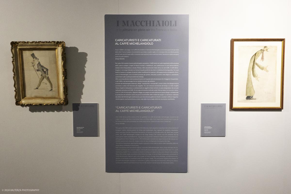 _DSF4267.jpg - 02/02/2024. Torino. I Macchiaioli e la pittura en plein air tra Francia e Italia, al Mastio della Cittadella fino al 1Â° aprile 2024 la mostra con 90 dipinti di 30 artisti. Nella foto parte dell'allestimento della mostra