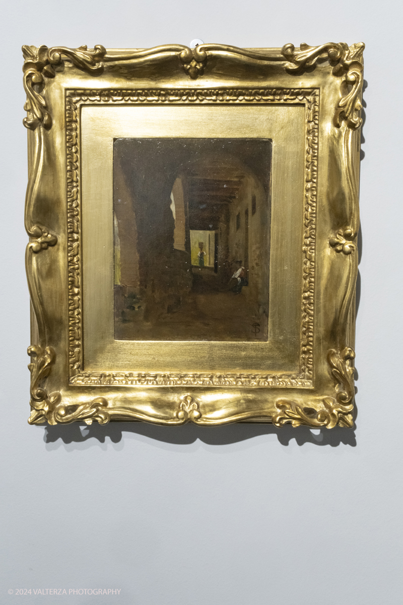 _DSF4507.jpg - 02/02/2024. Torino. I Macchiaioli e la pittura en plein air tra Francia e Italia, al Mastio della Cittadella fino al 1Â° aprile 2024 la mostra con 90 dipinti di 30 artisti. Nella foto Telemaco Signorini, gita a Vinci