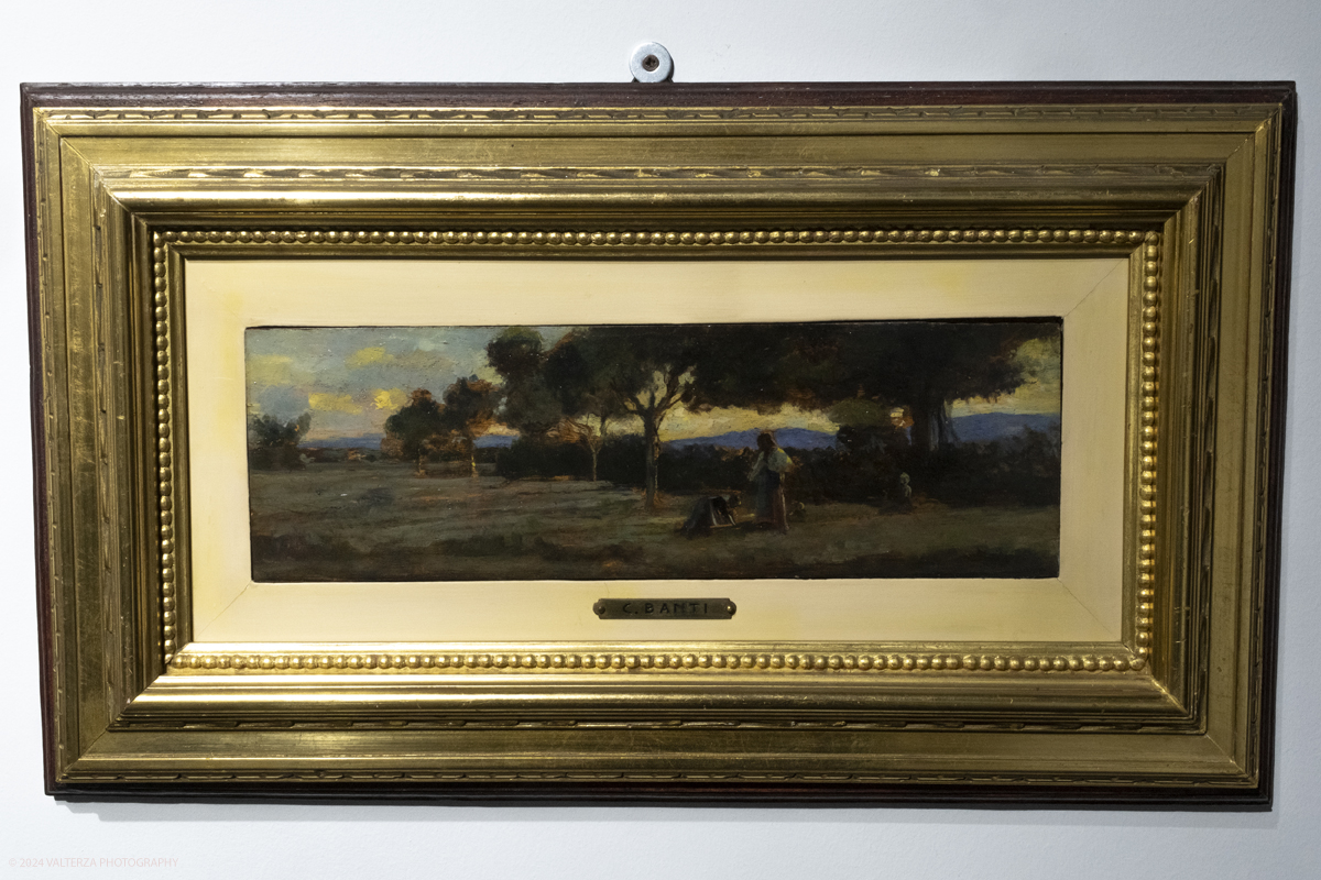 _DSF4632.jpg - 02/02/2024. Torino. I Macchiaioli e la pittura en plein air tra Francia e Italia, al Mastio della Cittadella fino al 1Â° aprile 2024 la mostra con 90 dipinti di 30 artisti. Nella foto Cristiano Banti, Donne che lavorano nei campi