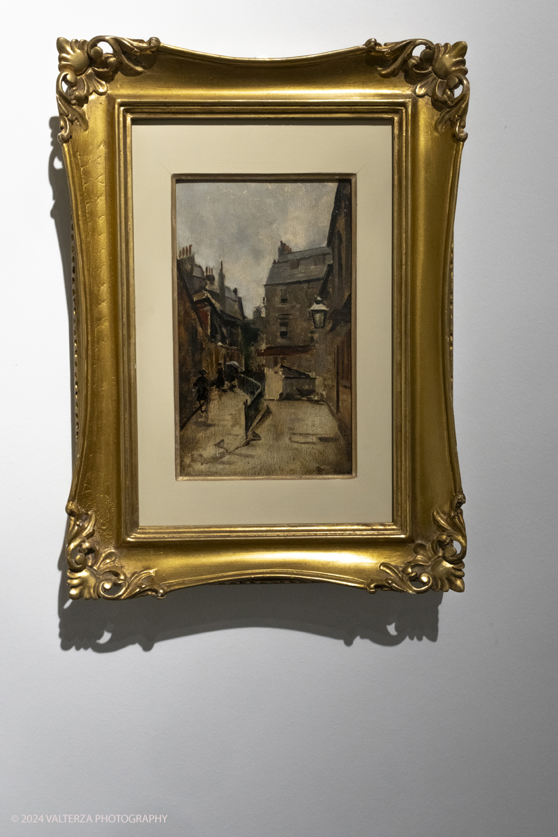 _DSF4689.jpg - 02/02/2024. Torino. I Macchiaioli e la pittura en plein air tra Francia e Italia, al Mastio della Cittadella fino al 1Â° aprile 2024 la mostra con 90 dipinti di 30 artisti. Nella foto Telemaco Signorini, Strada di Bath