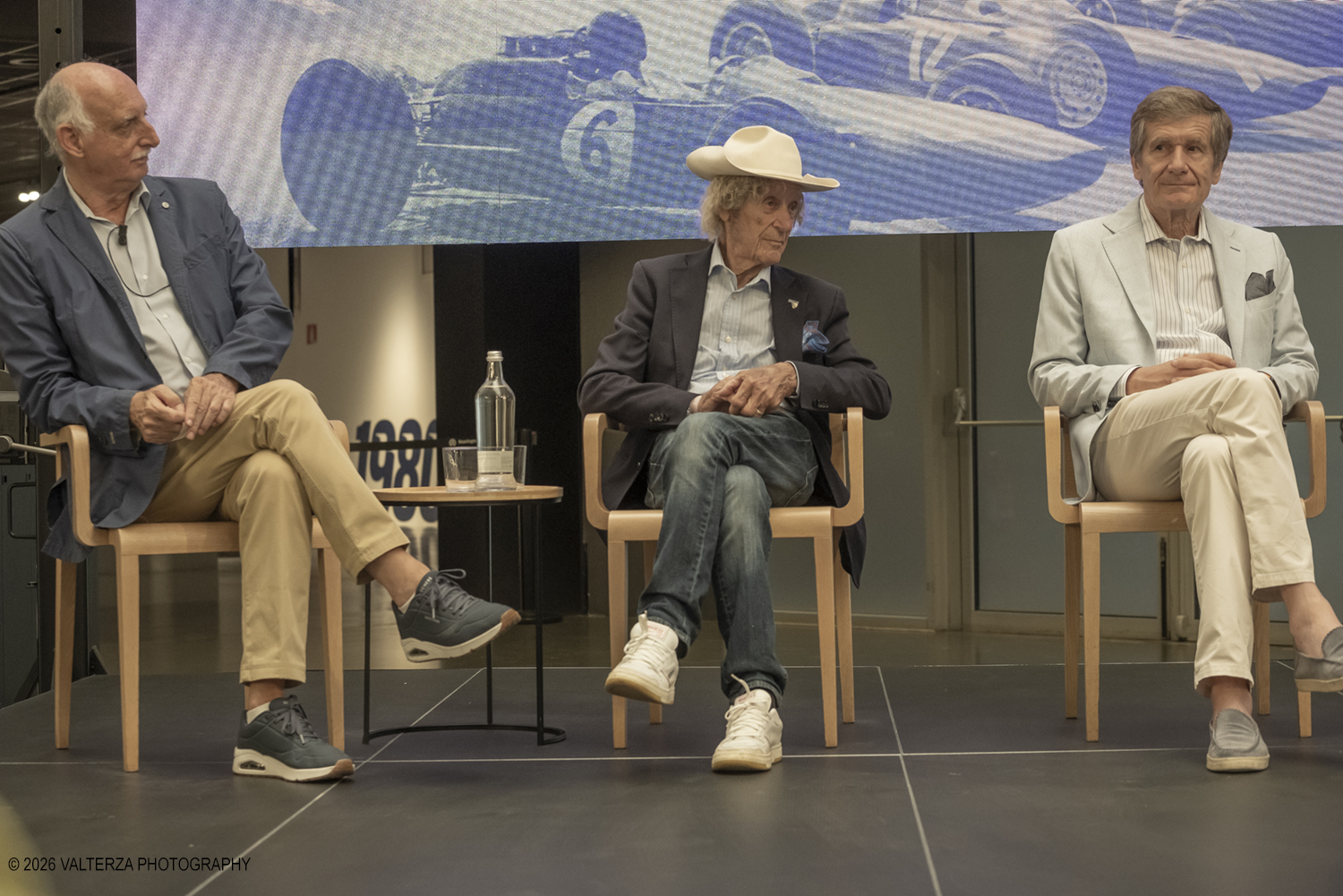 _DSF6040.jpg - 17/06/2026. Torino. MAUTO Talk  / IO Câ€™ERO.LA FORMULA 1 DEGLI ANNI Dâ€™ORO.Voci e testimonianze dirette della grande stagione della Formula 1 tra gli anni Sessanta, Settanta e Ottanta. I testimoni del tempo: Carlo Cavicchi curatore della mostra conduttore del Talk, Arturo Merzario Pilota, Thierry Boutsen pilota, Gianni Cancellieri giornalista e scrittore, Mario Donnini Curatore