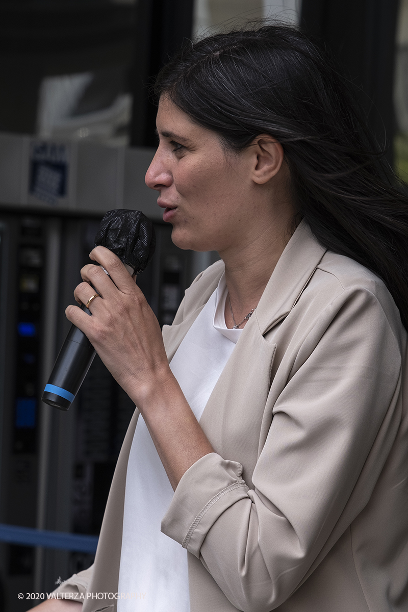 _DSF4777.jpg - 25/09/2020. Torino.  Il nuovo allestimento della collezione del Novecento storico della GAM di Torino. Nella foto l'intervento della Sindaca Chiara Appendino alla conferenza stampa per l'apertura della mostra.