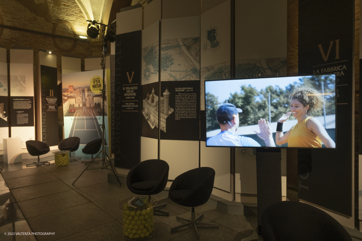 _DSF4825.jpg - 10/11/2023. Torino. Con il taglio del nastro alla presenza delle autoritÃ , oggi in piazza Castello sono stati ufficialmente inaugurati gli spazi di Casa Tennis, Casa Gusto e Casa Media. Nella foto interno di Casa Media